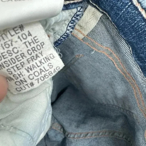 Mother The Insider Crop Step walking on coals size 25 jeans B16 - Picture 8 of 8